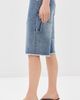 Tibi Tibi Classic Wash Newman Shorts Classic Blue - 4