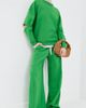 Tibi Tibi Cocoon Crewneck Sweatshirt Green - 5