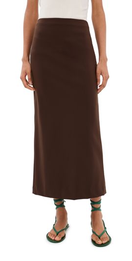 Tibi Tibi Compact Pencil Skirt Brown