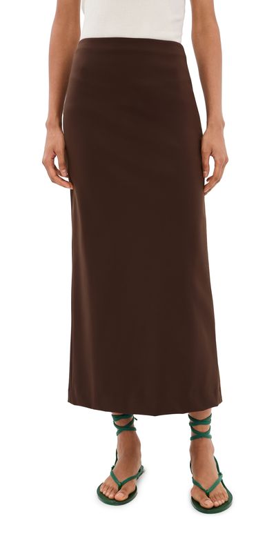 Tibi Tibi Compact Pencil Skirt Brown