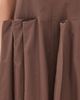 Tibi Tibi Compact Poplin Pinched Pleat Dress Sepia Brown - 6