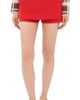 Tibi Tibi Creased Stretch Crepe Print Skort Red - 1