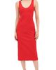 Tibi Tibi Creased Stretch Crepe Racerback Dress Red - 1