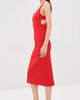 Tibi Tibi Creased Stretch Crepe Racerback Dress Red - 4