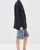 Tibi Tibi Crispy Nylon Liam Blazer NAVY - 4