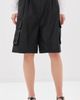 Tibi Tibi Crispy Nylon Stella Shorts Black - 2