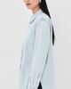 Tibi Tibi Denim Shirting Charlie Slim Shirt Bleached Denim - 4