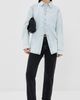 Tibi Tibi Denim Shirting Charlie Slim Shirt Bleached Denim - 5
