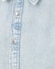 Tibi Tibi Denim Shirting Charlie Slim Shirt Bleached Denim - 6