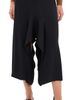 Tibi Tibi Eco Acetate Viscose Front Drape Culottes Black - 1
