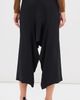 Tibi Tibi Eco Acetate Viscose Front Drape Culottes Black - 3