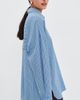 Tibi Tibi Edmund Lyocell Stripe Oversized Shirt Blue Multi - 4