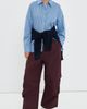 Tibi Tibi Edmund Lyocell Stripe Oversized Shirt Blue Multi - 5