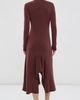 Tibi Tibi Feather Weight Neoprene Drape Dress Bordeaux - 3
