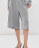 Tibi Tibi Feather Weight Viscose Neoprene Relaxed Shorts Grey - 2