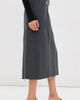 Tibi Tibi Gossamer Wool Melange Zip Midi Trouser Skirt Heather Grey - 4