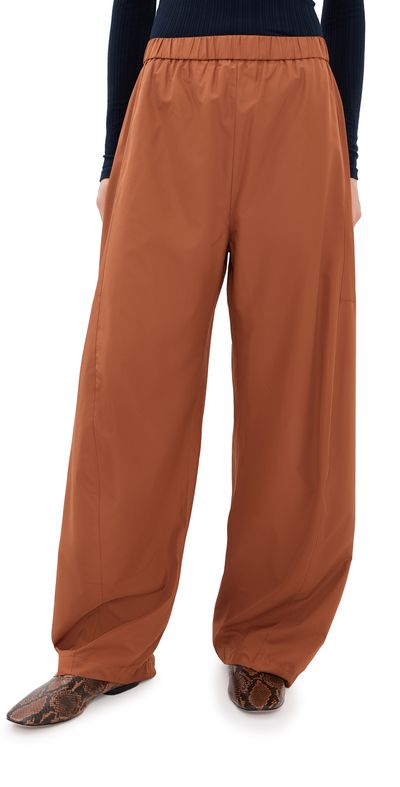 Tibi Tibi Italian Sport Winslow Pants Cocoa Powder