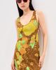 Tibi Tibi Kamara Print Racerback Short Dress Brown Multi - 2