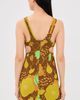 Tibi Tibi Kamara Print Racerback Short Dress Brown Multi - 3