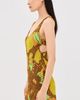 Tibi Tibi Kamara Print Racerback Short Dress Brown Multi - 4