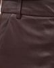 Tibi Tibi Leather Midi Trouser Skirt Brown - 6