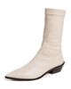 Tibi Tibi Leo Faux Leather Boots Natural - 5