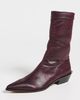 Tibi Tibi Leo Faux Leather Boots Wine - 2
