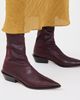 Tibi Tibi Leo Faux Leather Boots Wine - 3