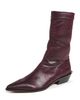 Tibi Tibi Leo Faux Leather Boots Wine - 5