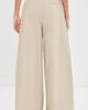 Tibi Tibi Luxe Twill Tucked Pleated Trousers Taupe - 4
