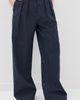 Tibi Tibi Menswear Crepon Stella Full Length Pants Navy Multi - 2
