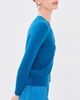 Tibi Tibi Mercerized Wool Shrunken Cardigan Bright Blue - 4