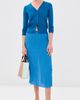 Tibi Tibi Mercerized Wool Shrunken Cardigan Bright Blue - 5