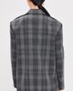 Tibi Tibi Papery Wool Easy Mens Plaid Blazer Grey Multi - 4