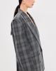 Tibi Tibi Papery Wool Easy Mens Plaid Blazer Grey Multi - 5