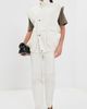 Tibi Tibi Patchwork Twill Cargo Fischer Jeans White - 5