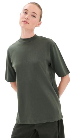 Tibi Tibi Perfect Unisex Tee Army Green