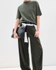 Tibi Tibi Perfect Unisex Tee Army Green - 5