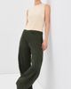 Tibi Tibi Reactive Garment Dyed Stretch Twill Sid Pants Army Green - 5
