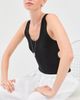 Tibi Tibi Ribbed T Racerback Tank Black - 2
