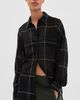 Tibi Tibi Sheer Wool Gauze Oversized Check Shirt Black multi - 2
