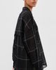 Tibi Tibi Sheer Wool Gauze Oversized Check Shirt Black multi - 4