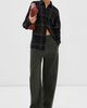 Tibi Tibi Sheer Wool Gauze Oversized Check Shirt Black multi - 5