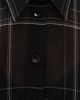 Tibi Tibi Sheer Wool Gauze Oversized Check Shirt Black multi - 6