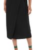 Tibi Tibi Summer Slip Wrap Skirt Black - 1