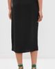 Tibi Tibi Summer Slip Wrap Skirt Black - 3