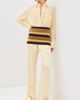 Tibi Tibi Super Fine Gauge Striped Perfect Tube Top Brown Multi - 6