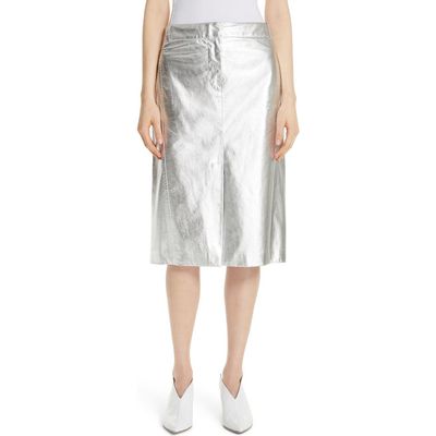 Tibi Tibi Tech Faux Leather Trouser Skirt
