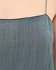 Tibi Tibi The Crinkle Slip Dress Dark Grey - 6