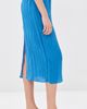 Tibi Tibi The Crinkle Slip Skirt Bright Blue - 4